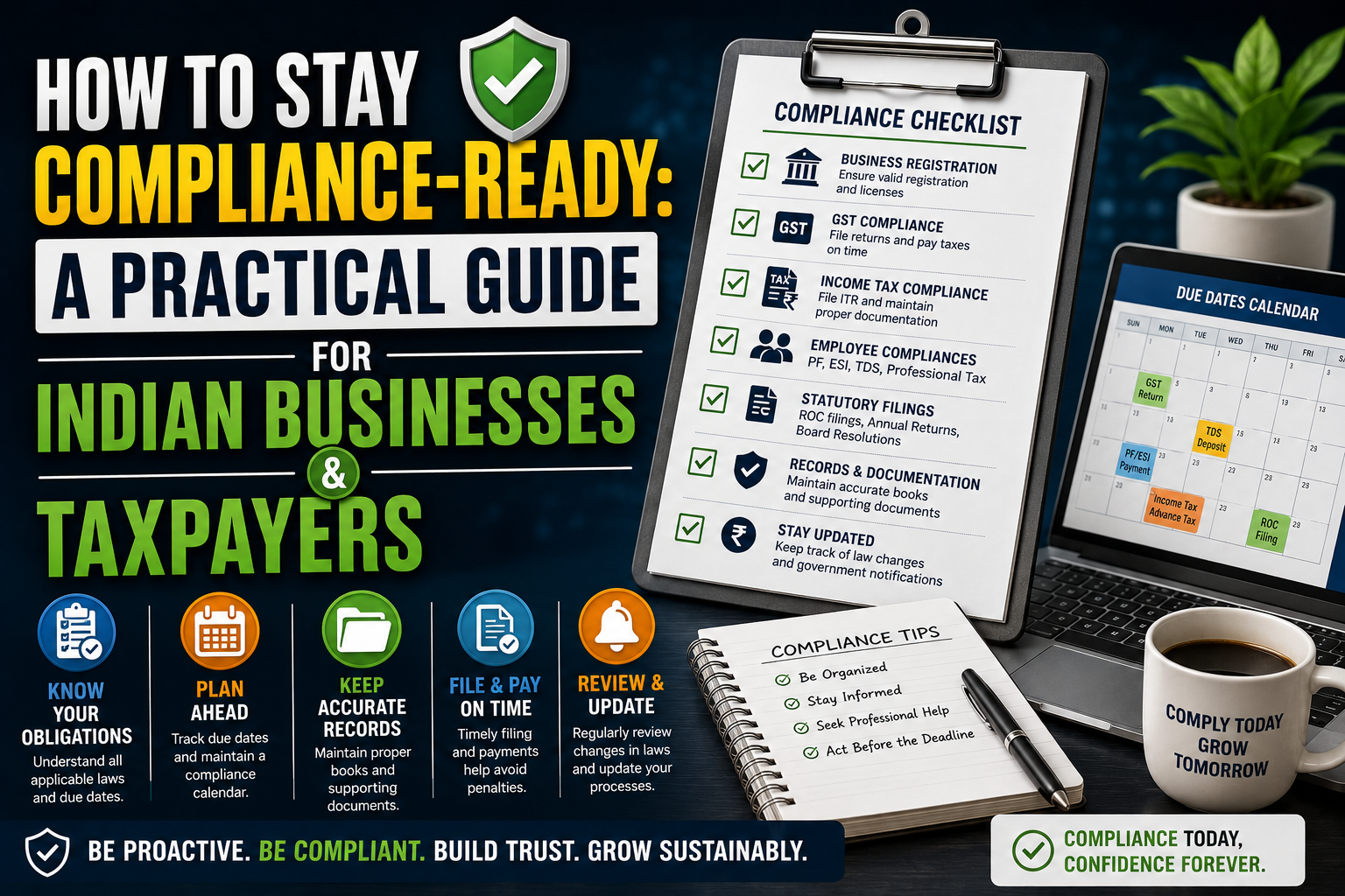 How To Stay Compliance-Ready: A Practical Guide For Indian Businesses And Taxpayers